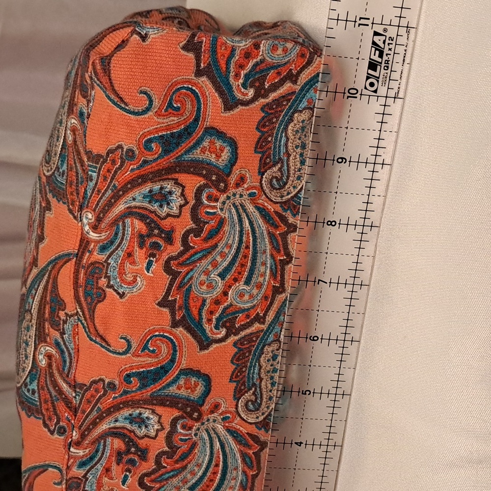 Corduroy Paisley * Handbag Quality Handmade Reversible Wood Handles BG220 - Picture 7 of 11